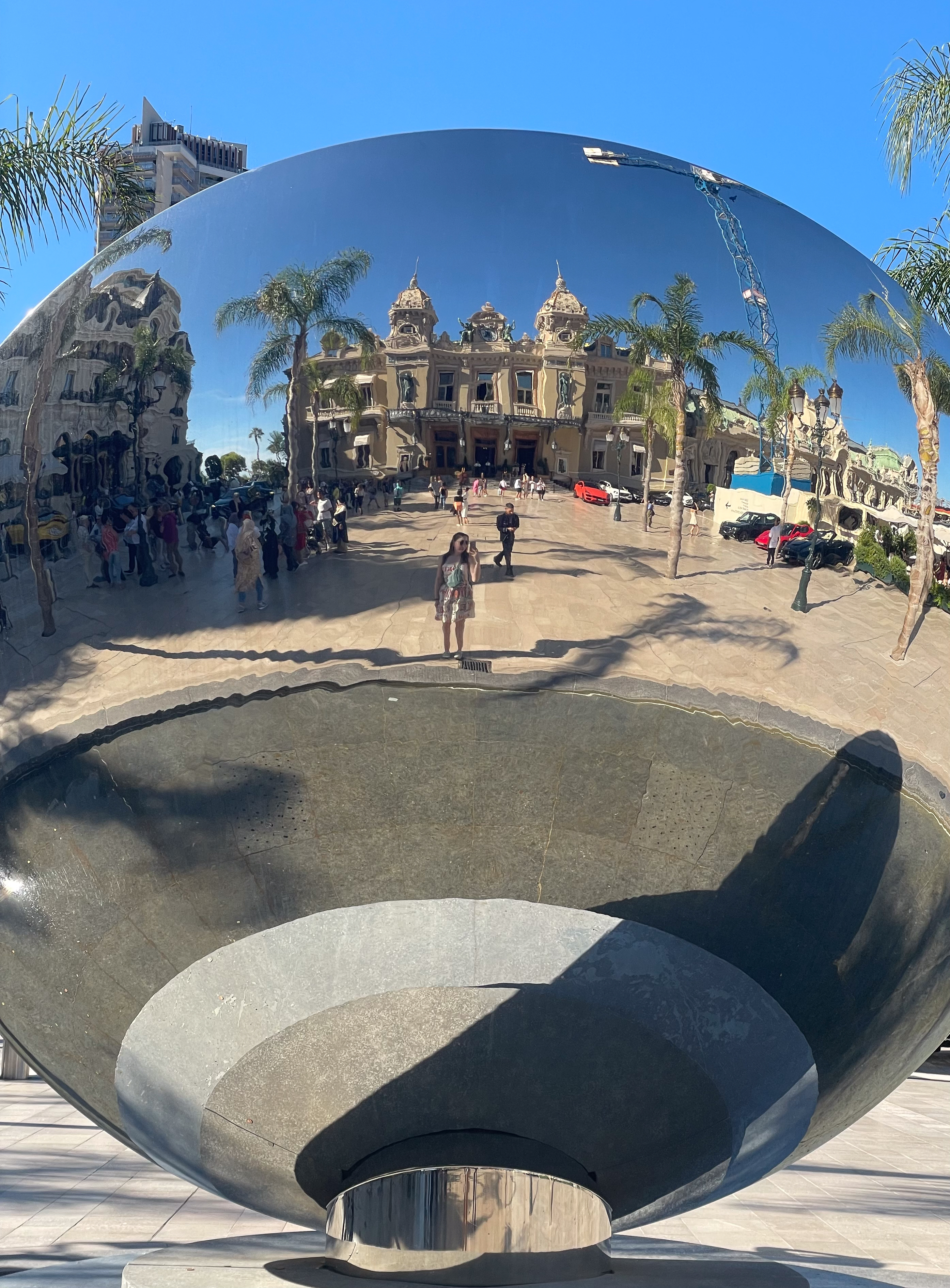 Mirror selfie with the Monte Carlo Casino
