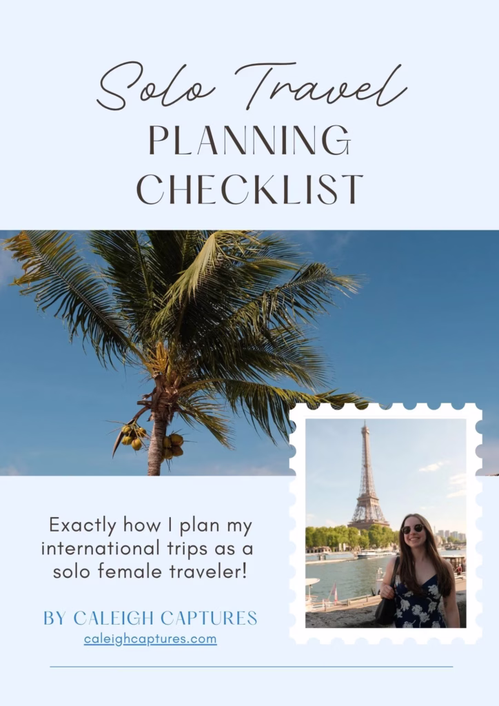 Solo Travel Planning Checklist
